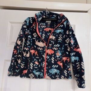 Columbia Kids Fleece Jacket - Navy, Coral, Light Blue